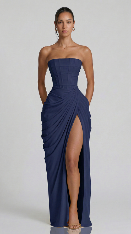 Julie | Mazi Dress - Blu Scuro