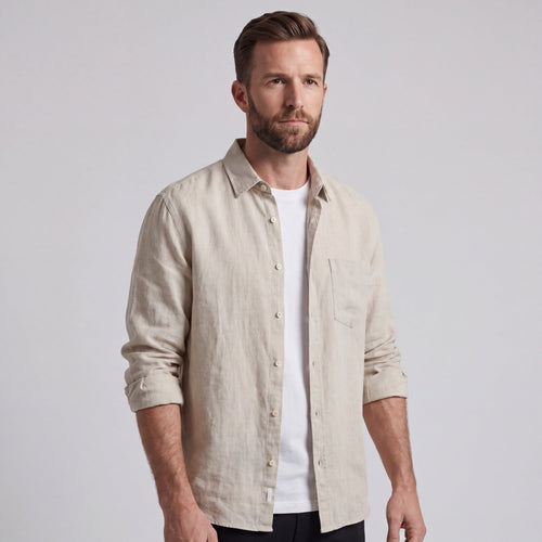 LORENZO | CAMICIA IN COTONE E LINO