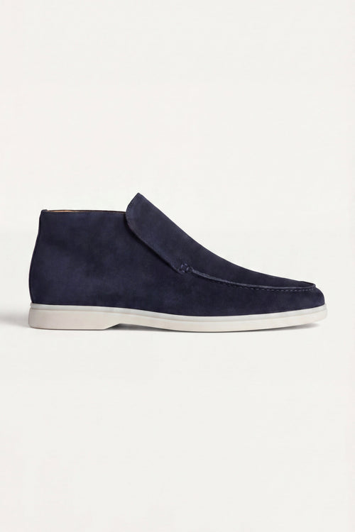 Mocassino Monaco in Camoscio – Blu Navy